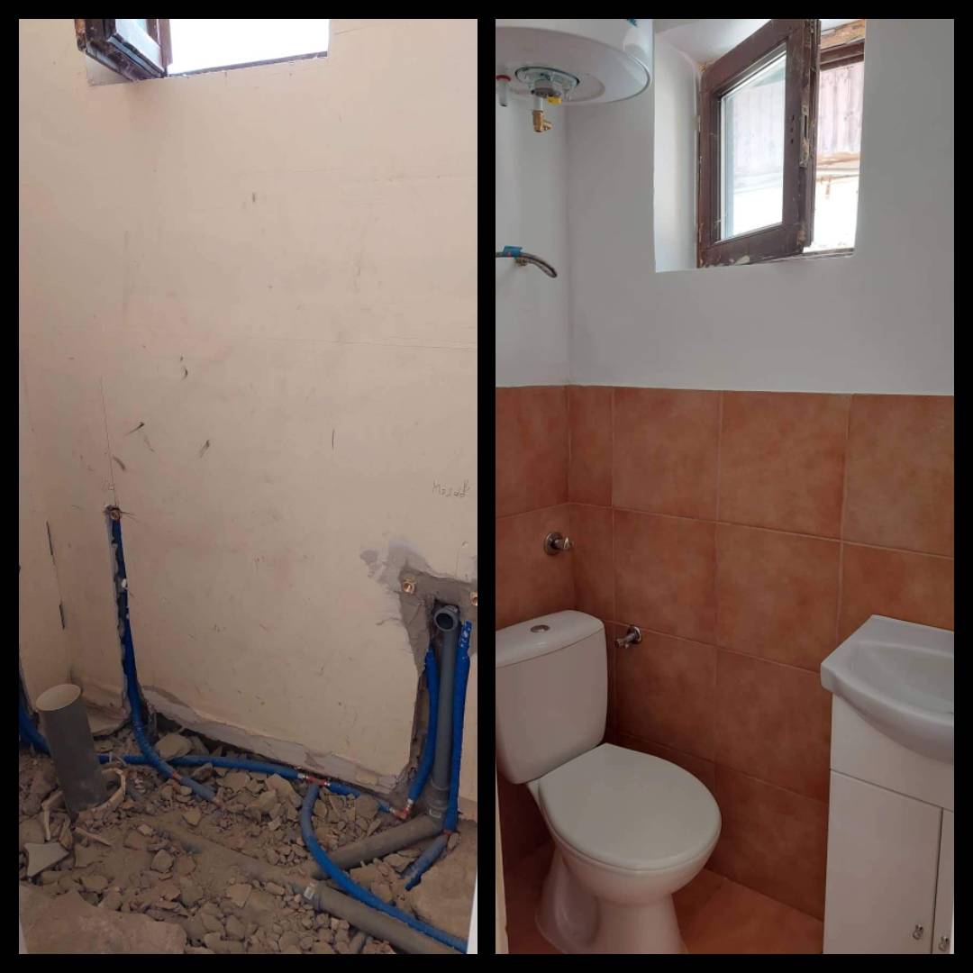 WC kialakítása